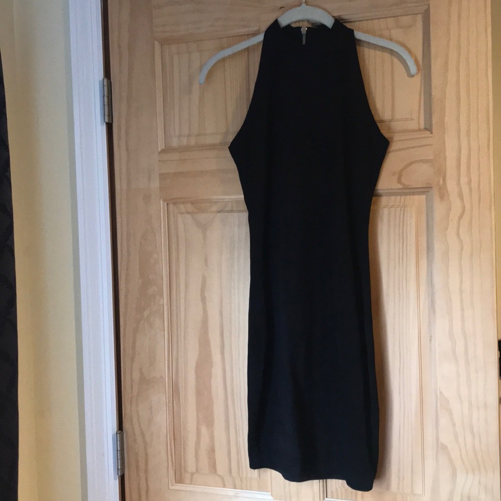 Olivaceous little black dress